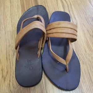 Brown Flip Flops